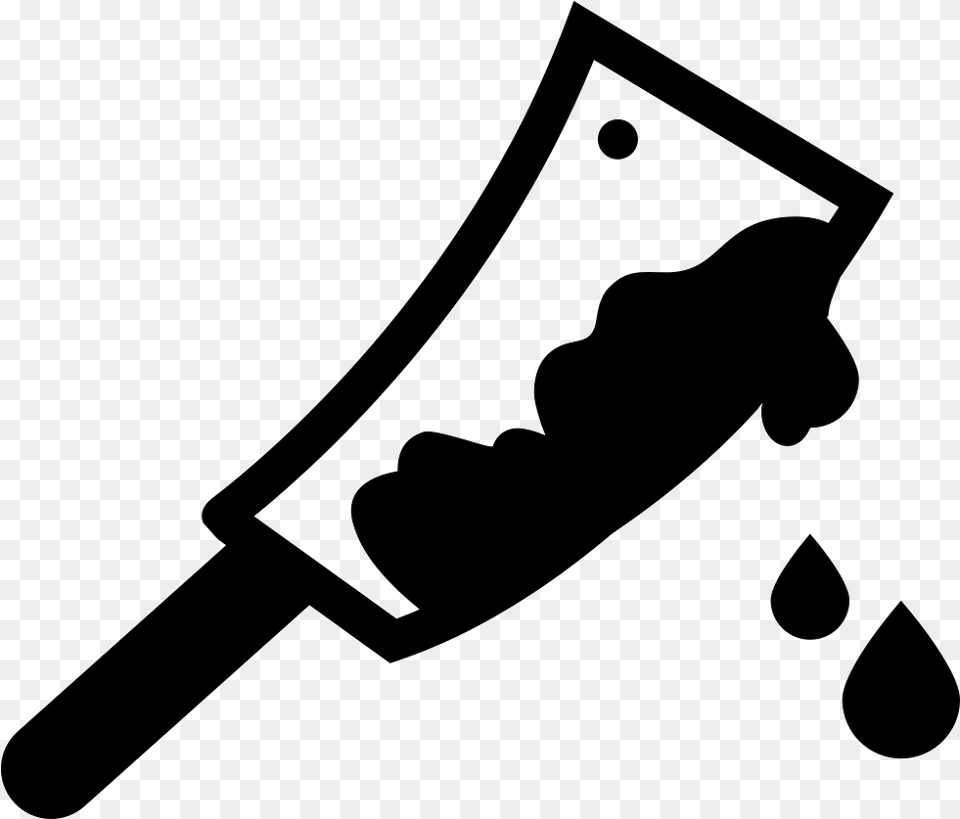 Criminal Bloody Weapon Bloody Icon, Stencil, Blade, Smoke Pipe Free Png Download