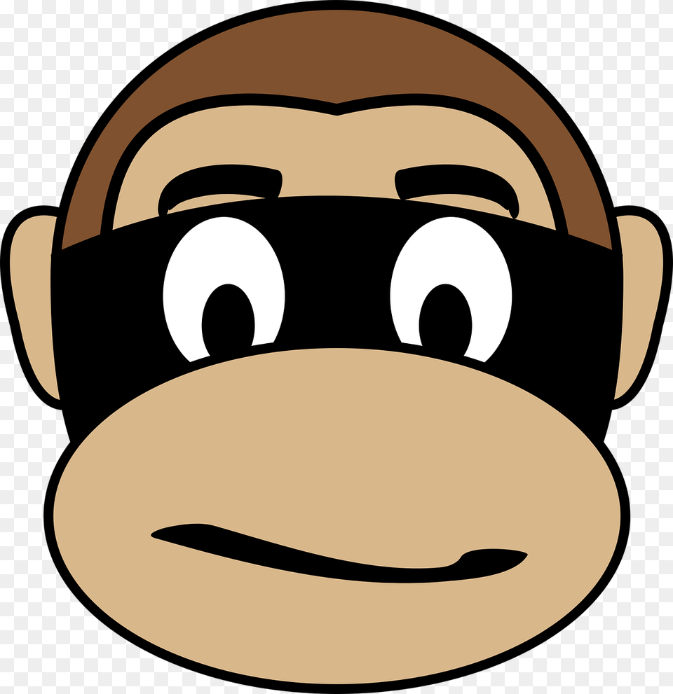 Criminal Clip Arts Gambar Animasi Monyet Lucu, Face, Head, Person, Photography Free Png Download