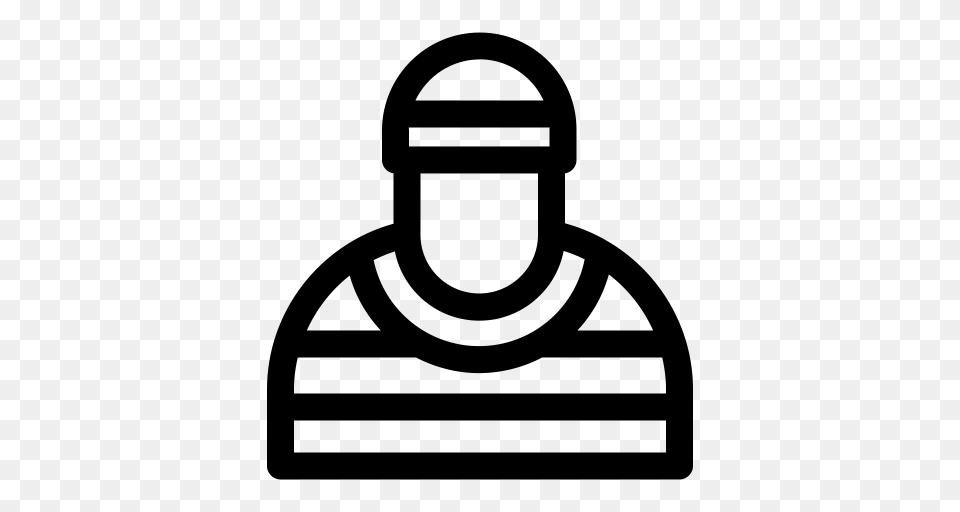 Criminal Thief Icon With And Vector Format For Unlimited, Gray Free Transparent Png