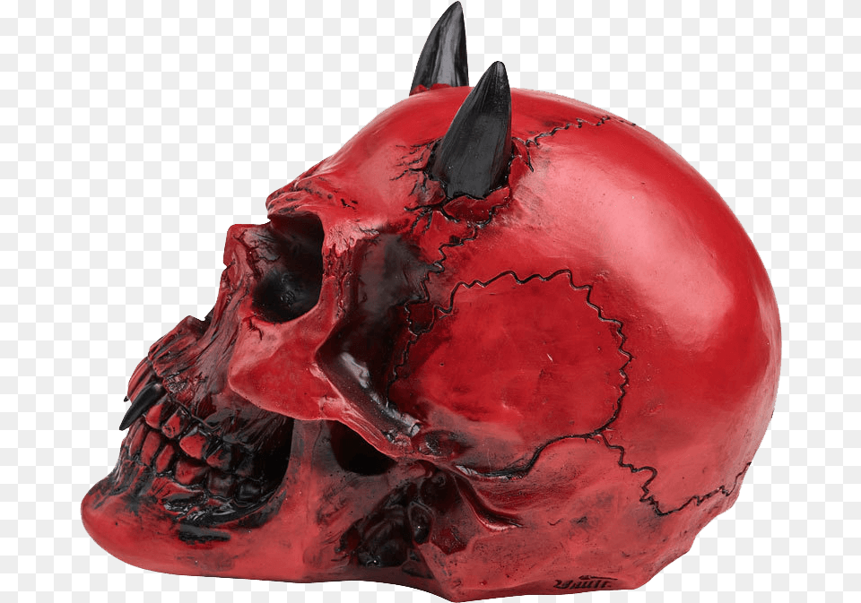 Crimson Demon Skull Skull, Accessories, Ornament Free Png Download