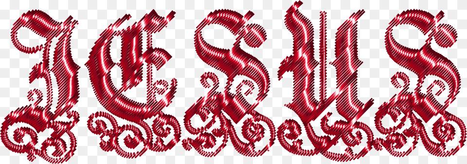 Crimson Jesus Typography Lines No Background Clip Arts Christianity, Text, Alphabet, Ampersand, Symbol Png