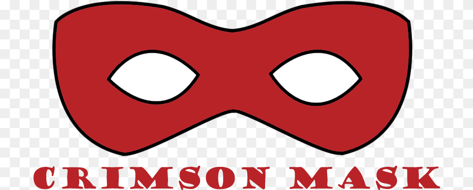 Crimson Mask Black Super Hero Face Mask Png Image