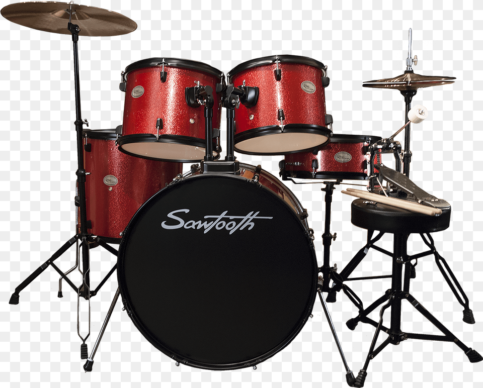 Crimson Red Sparkle Batteria Peace, Drum, Musical Instrument, Percussion Png