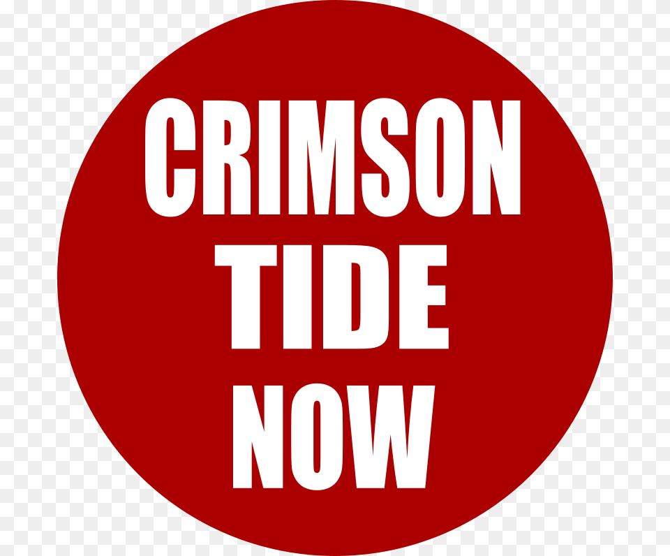 Crimson Tide Now Circle, Text Free Transparent Png