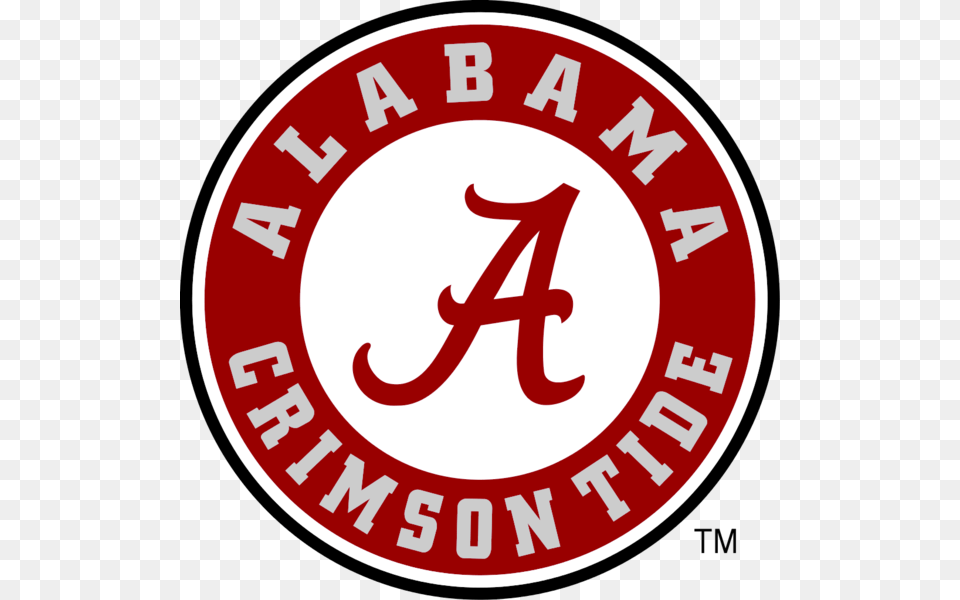 Crimsontidealogo Univ Of Alabama Logo, Disk, Text Png