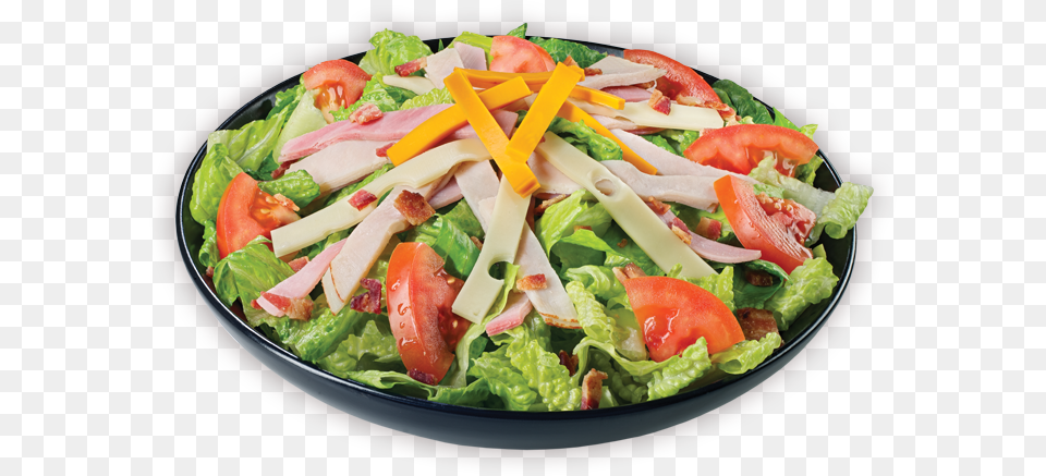 Crisp Lettuce Blend Topped With Slow Cured Ham Oven Club Salad, Dish, Food, Lunch, Meal Free Png