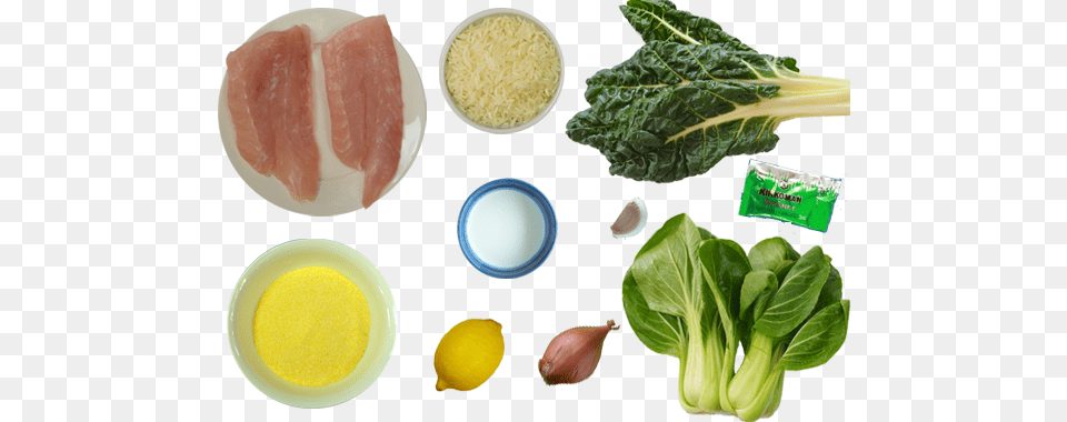 Crispy Barramundi Ingredients Tatsoi, Food, Leafy Green Vegetable, Meat, Plant Free Png Download