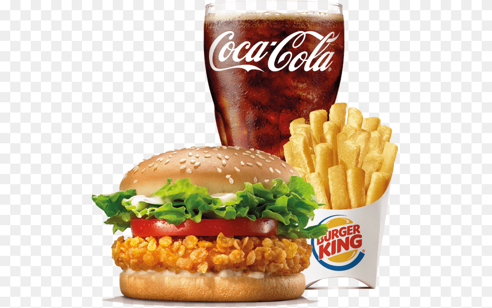 Crispy Chicken Burger King, Food, Fries Free Transparent Png