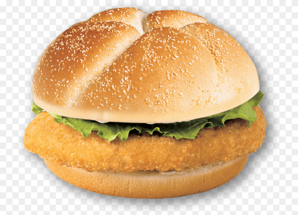 Crispy Chicken Sandwich Crispy Chicken Sandwich, Burger, Food, Bread Png Image