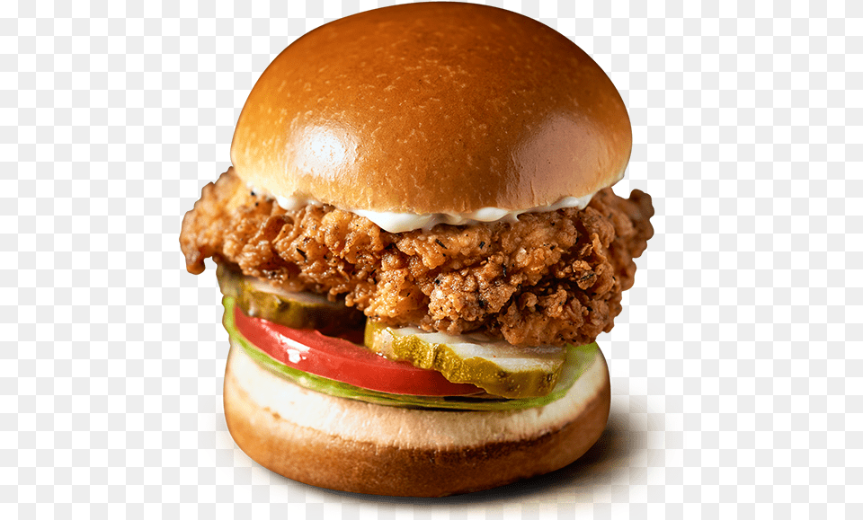 Crispy Chicken Sandwich Fried Chicken Sandwich, Burger, Food Png Image