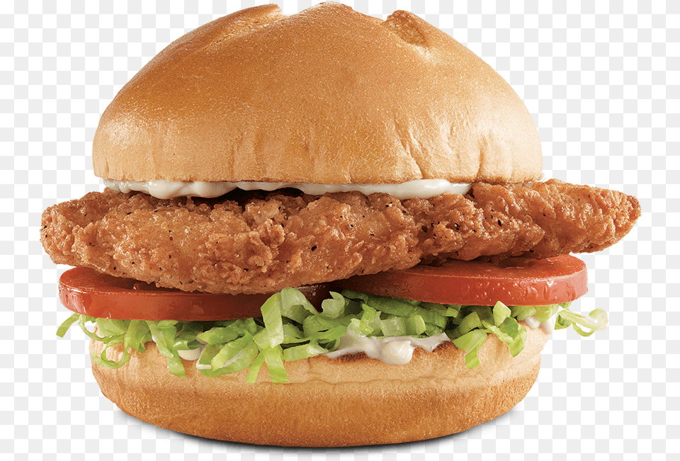 Crispy Chicken Sandwich Burger, Food, Bread Free Transparent Png