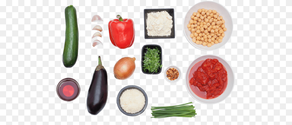 Crispy Chickpea Fritters With Ratatouille Superfood, Food, Ketchup, Produce, Lunch Free Transparent Png