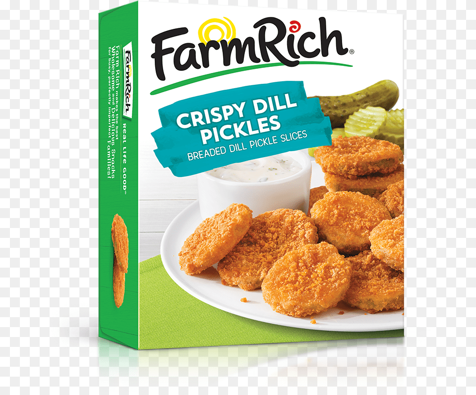 Crispy Dill Pickles Farm Rich Breaded Mozzarella Sticks 24 Oz Box, Food, Fried Chicken, Nuggets Png Image