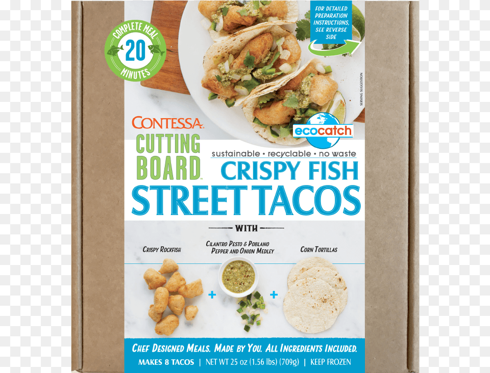 Crispy Fish Street Tacos Seafood, Advertisement, Poster, Food, Lunch Free Transparent Png