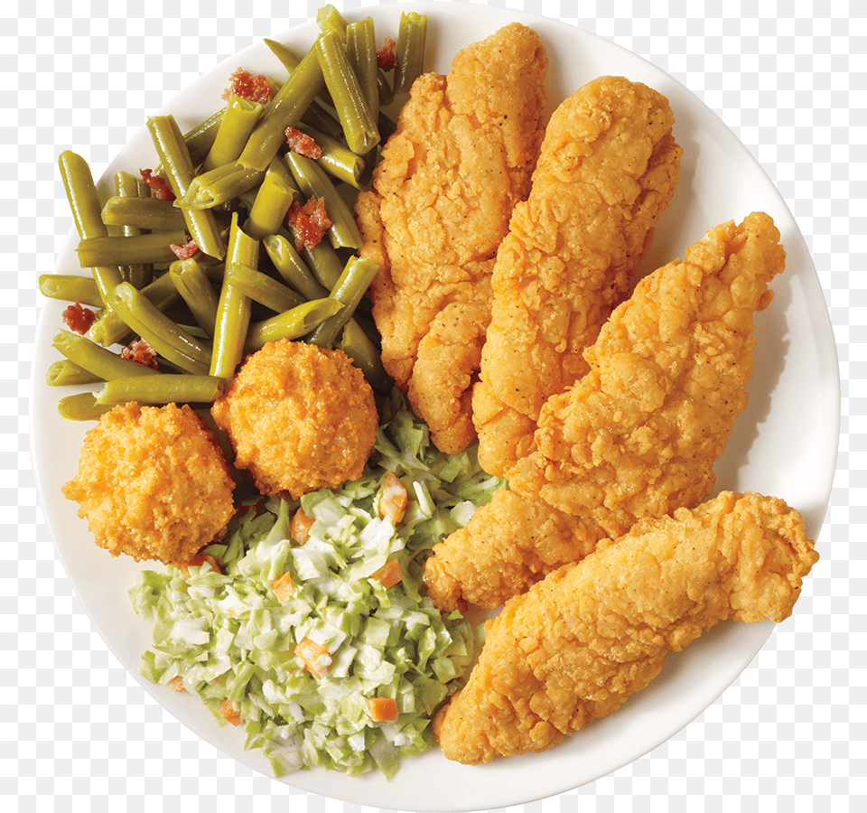 Crispy Fried Chicken, Food, Fried Chicken, Plate, Lunch Png Image