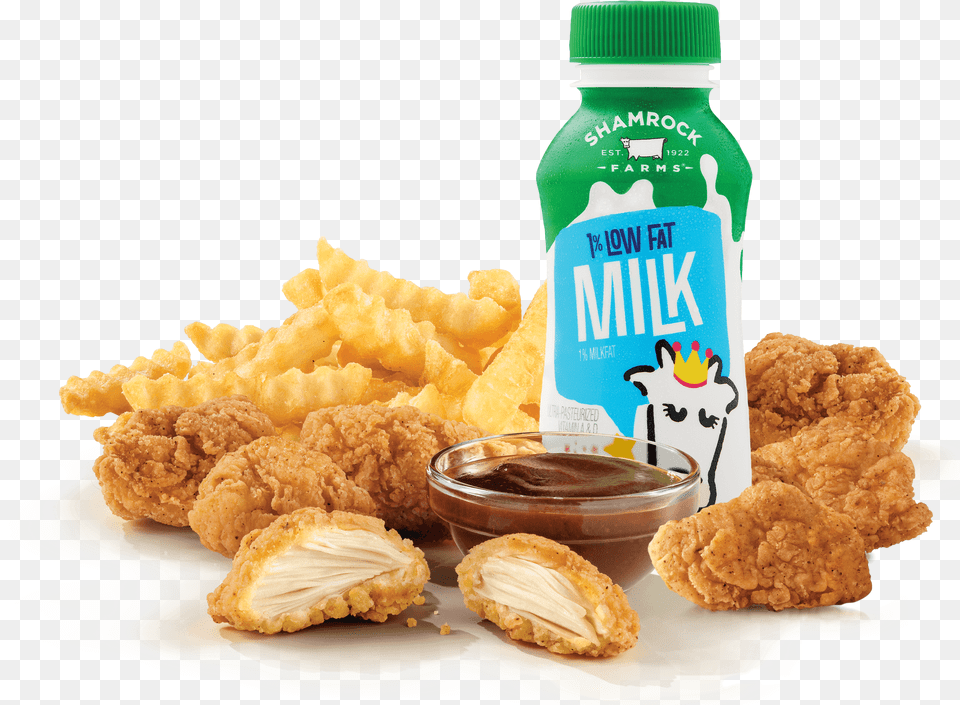 Crispy Juicy Chicken And More Arbyu0027s Menu Arbys Kids Meal, Food, Fried Chicken, Nuggets, Plate Free Png