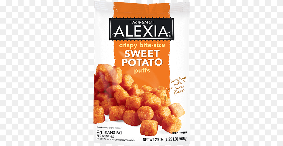 Crispy Sweet Potato Puffs Alexis Sweet Potato Tots, Food, Tater Tots, Ketchup, Advertisement Free Png