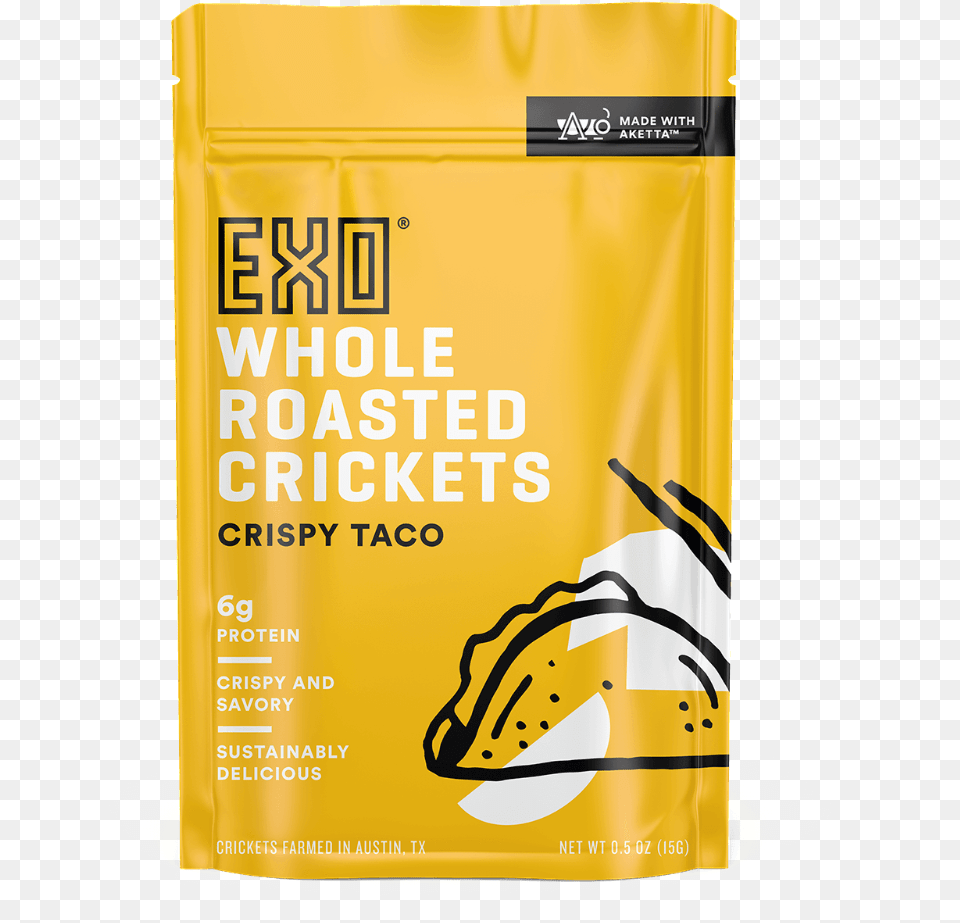 Crispy Taco Roasted Crickets Roasting, Advertisement, Bottle, Poster, Can Free Transparent Png