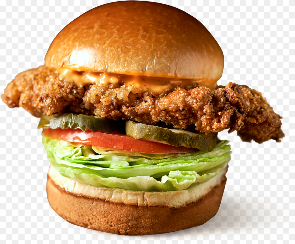 Crispy Turkey Breast Sandwich, Burger, Food Png Image