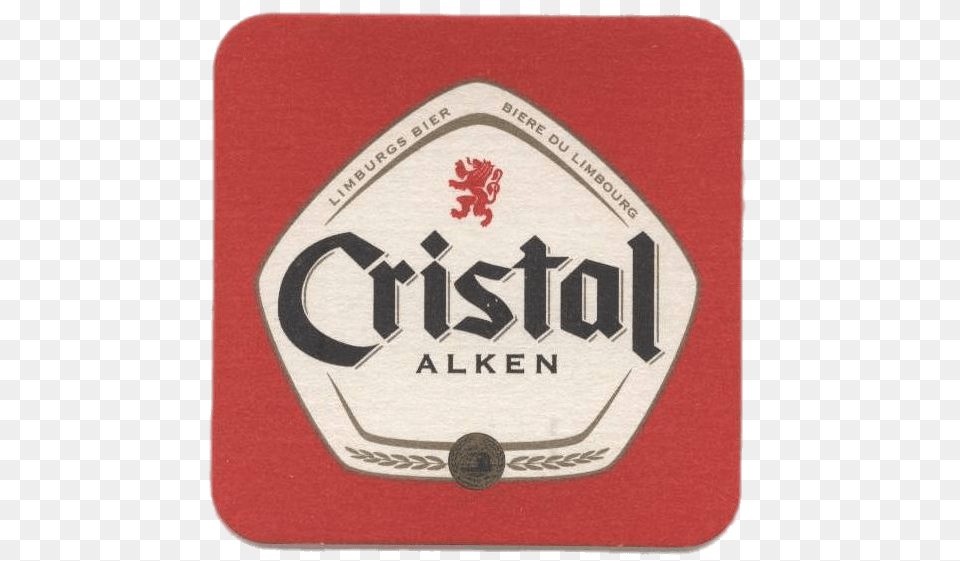 Cristal Alken Beer Coaster, Alcohol, Beverage, Lager, Logo Free Png