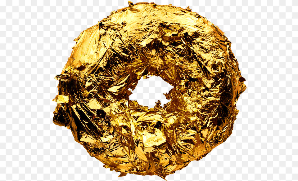 Cristal Champagne Infused 24karat Gold Doughnut Released In, Bread, Food Png