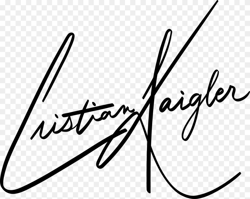 Cristian Kaigler Calligraphy, Gray Png Image
