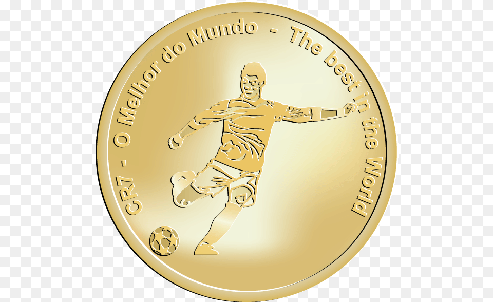 Cristiano Ronaldo 2016, Gold, Coin, Money, Adult Free Png