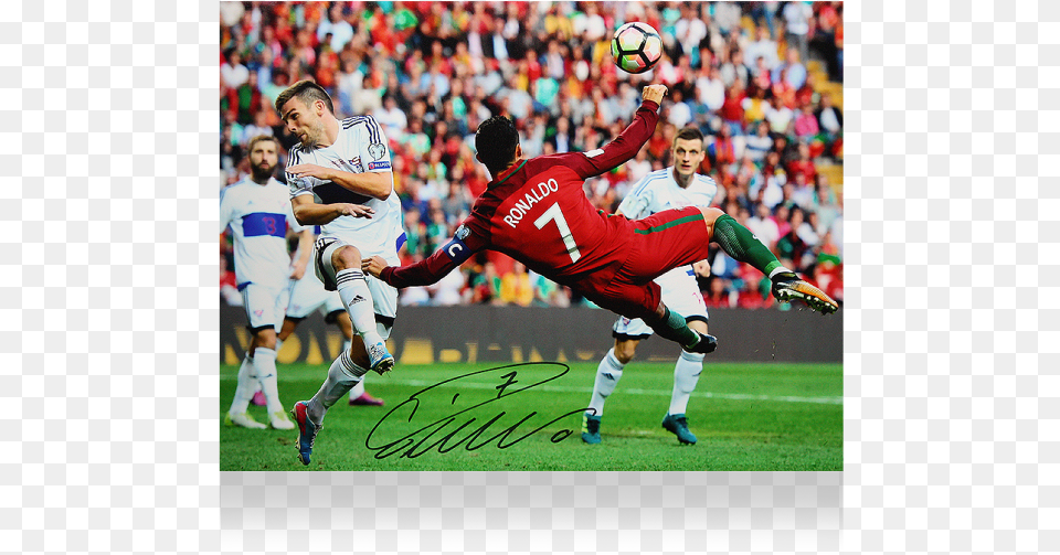Cristiano Ronaldo Bicycle Kick Portugal, Adult, Male, Man, People Png Image