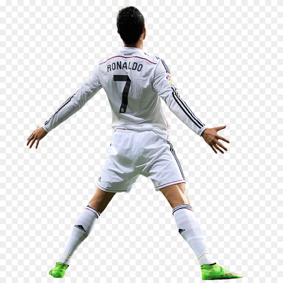 Cristiano Ronaldo Celebration Move Goal, People, Clothing, Shirt, Person Free Transparent Png