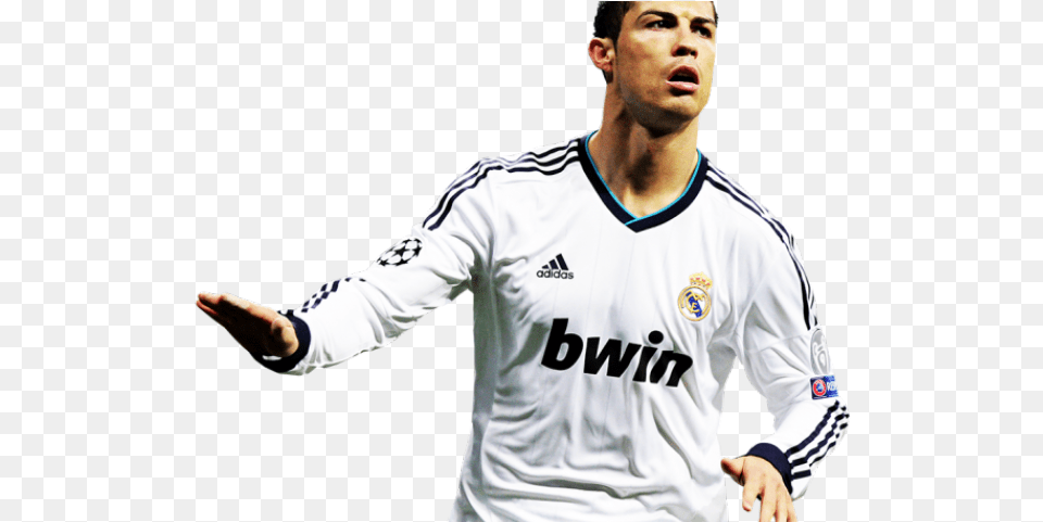 Cristiano Ronaldo Clipart Ronaldo Real Madrid Ronaldo, Neck, People, Person, Shirt Png Image
