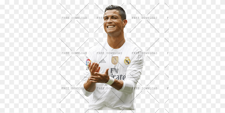 Cristiano Ronaldo De With Transparent Background Ronaldo Real Madrid, Shirt, Body Part, Clothing, Person Free Png Download