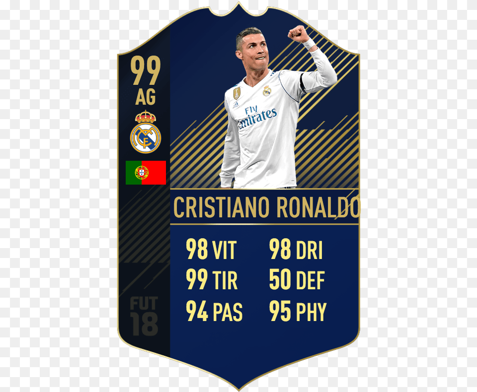 Cristiano Ronaldo Equipe De L Anne Toty Fut, Clothing, Shirt, Adult, Male Free Png