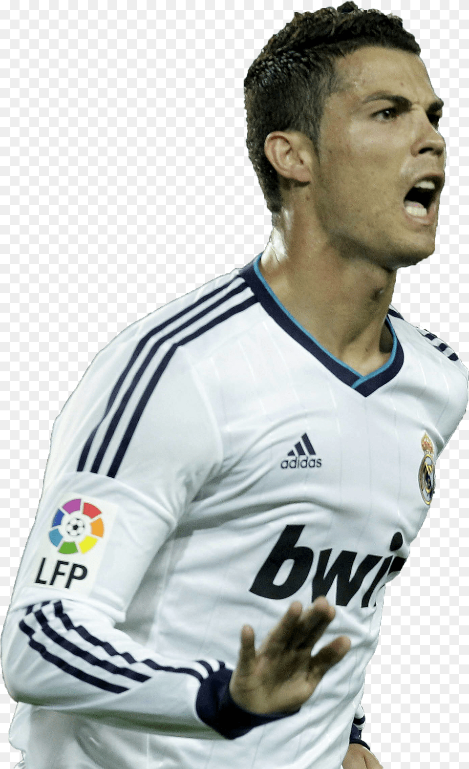 Cristiano Ronaldo Football Cristiano Ronaldo 2009, Adult, Shirt, Person, Neck Free Png Download