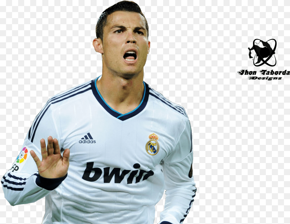 Cristiano Ronaldo Football Renders, Shirt, Body Part, Clothing, Face Free Transparent Png