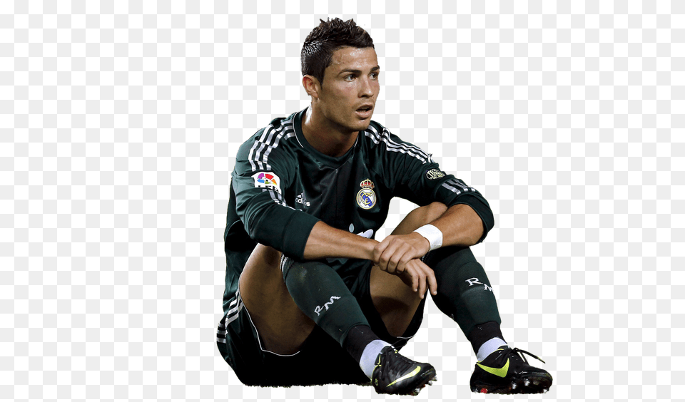 Cristiano Ronaldo Football Renders, Adult, Shoe, Person, People Free Transparent Png