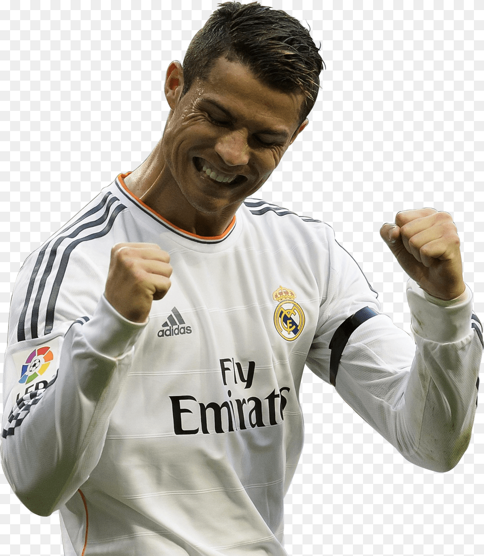 Cristiano Ronaldo Football Renders Happy Soccer Player Free Png Download