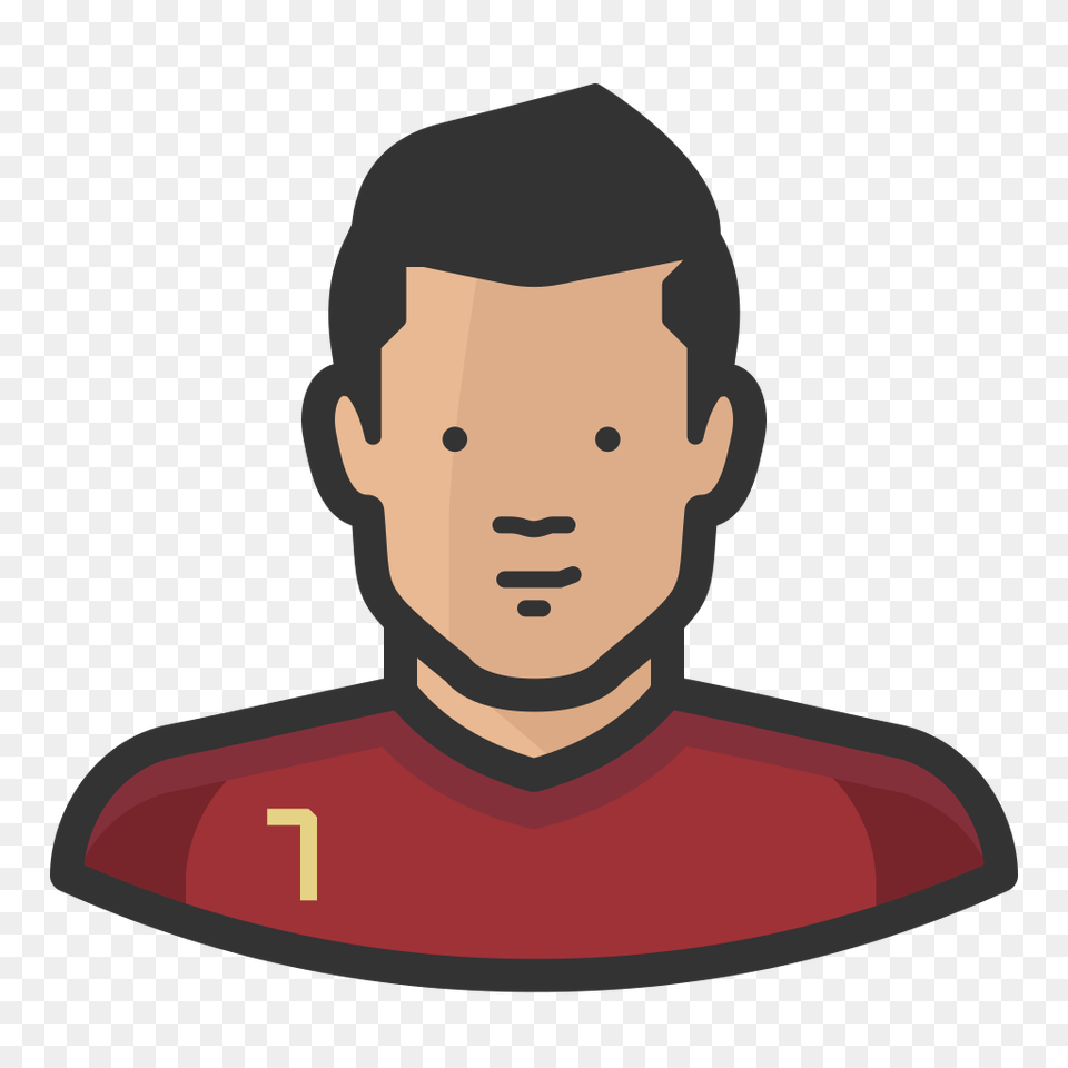 Cristiano Ronaldo Icon Free Avatars Iconset Diversity Avatars, Portrait, Body Part, Face, Head Png Image