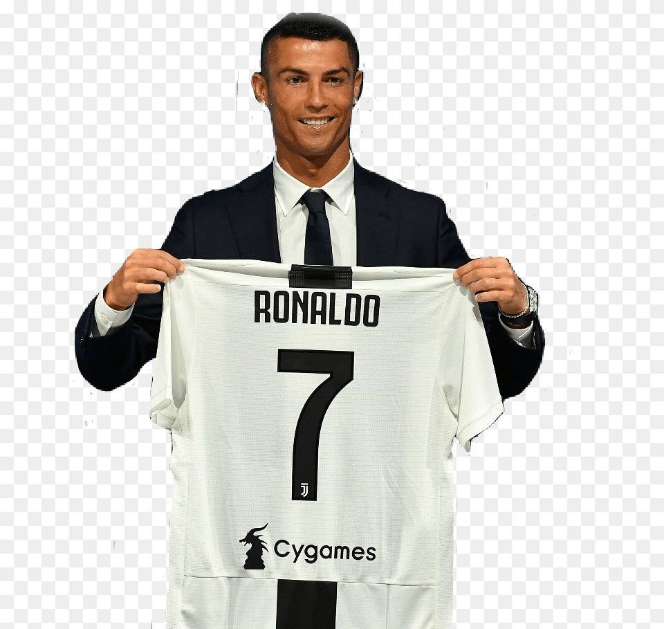 Cristiano Ronaldo Juventus, Clothing, T-shirt, Shirt, Man Png Image