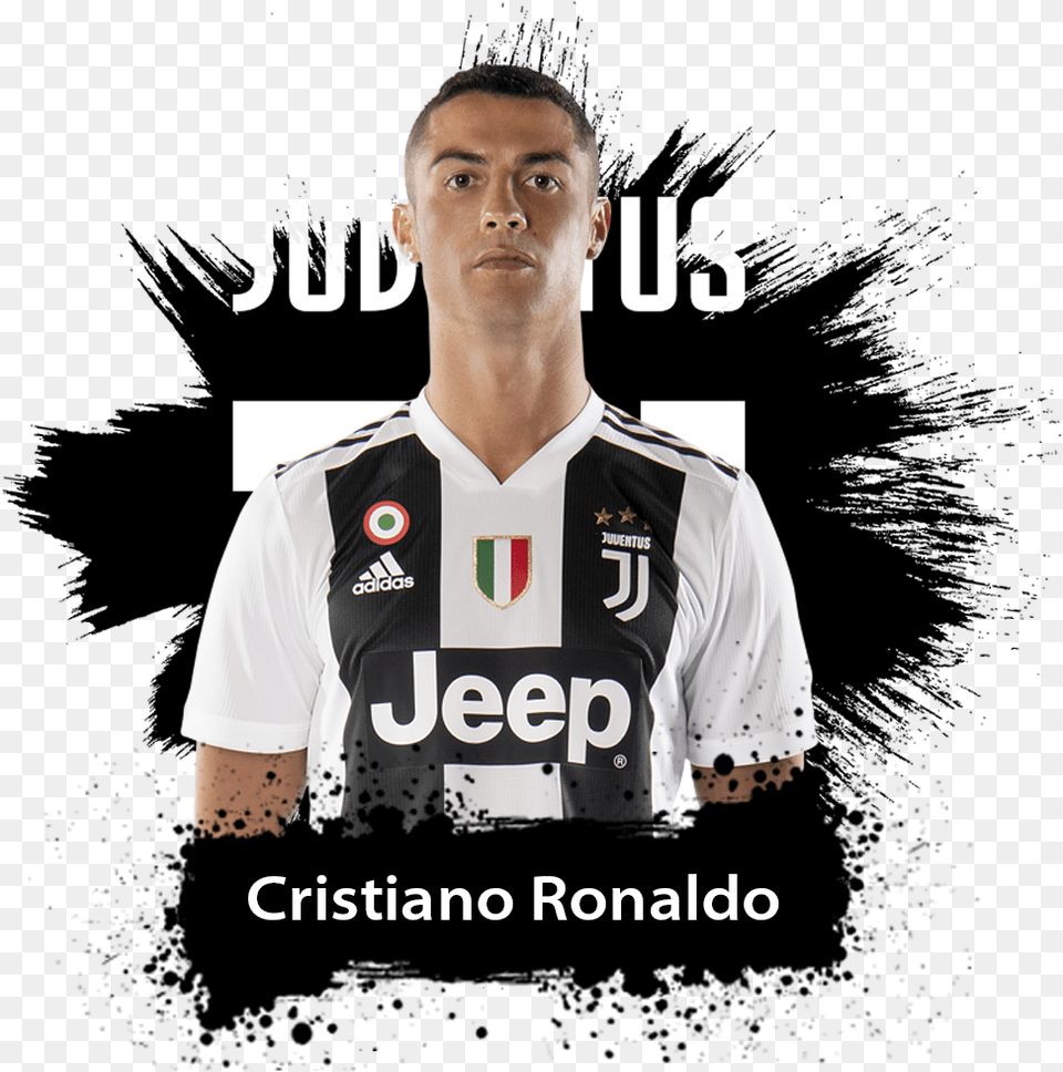 Cristiano Ronaldo Juventus Cristiano Ronaldo Juventus, Adult, T-shirt, Shirt, Person Free Png