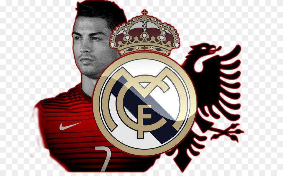 Cristiano Ronaldo Logos, Symbol, Adult, Badge, Person Png Image