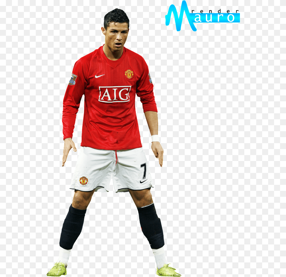 Cristiano Ronaldo Mu, Clothing, Shorts, Shirt, Boy Free Png Download