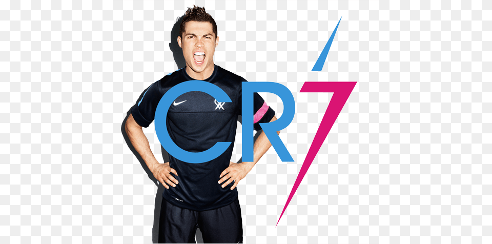 Cristiano Ronaldo Nike Logo Design Identity Graphics, Clothing, Shirt, T-shirt, Adult Png