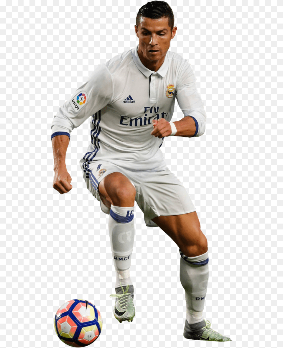 Cristiano Ronaldo Running With A Ball Clipart Cristiano Ronaldo Clipart, Sport, Soccer Ball, Soccer, Football Png Image