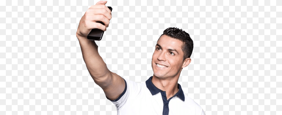 Cristiano Ronaldo Selfie, Head, Person, Face, Hand Free Transparent Png