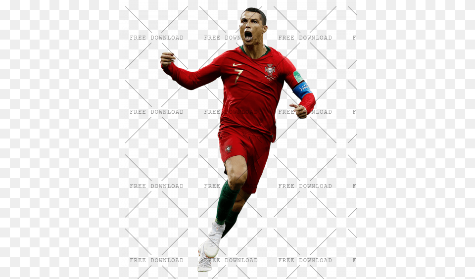 Cristiano Ronaldo With Background Player, Person, Face, Head, Adult Free Transparent Png