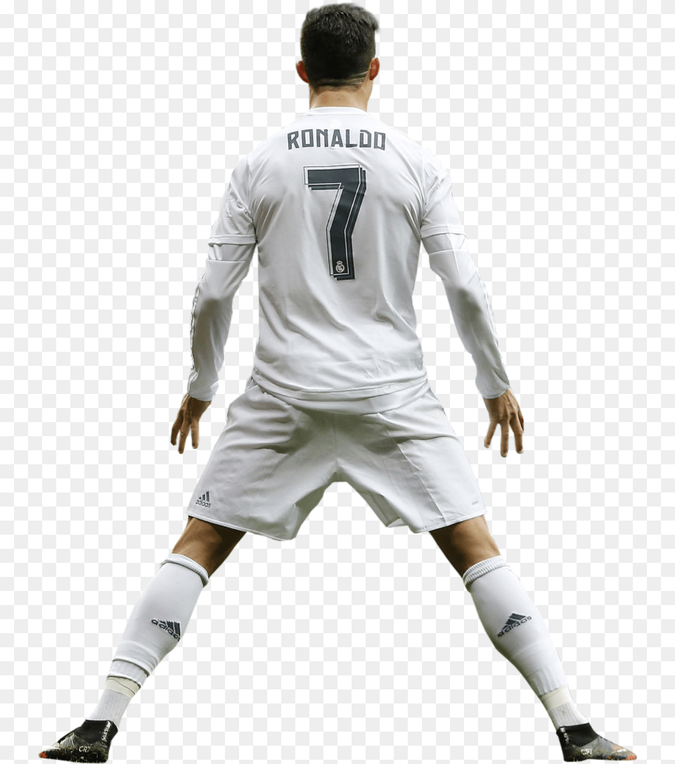 Cristiano Ronaldorender Cristiano Ronaldo De Costas, Shirt, Clothing, Person, People Png