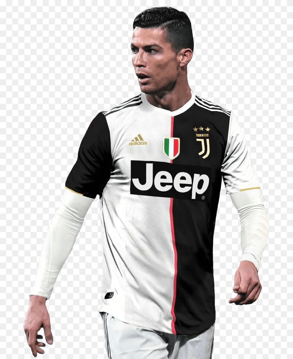 Cristiano Ronaldorender Ronaldo Juventus New Kit, Adult, Male, Person, Shirt Png Image