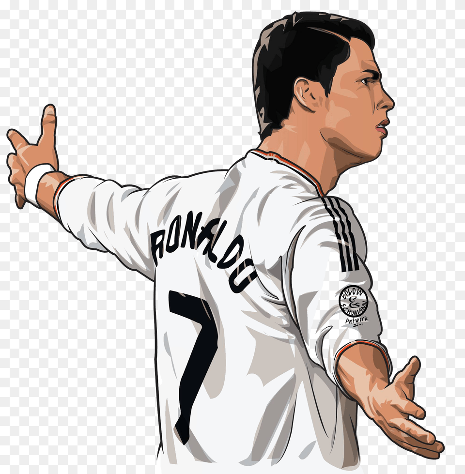 Cristianoronaldo Realmadrid Freetoedit, Sleeve, Person, People, Long Sleeve Free Transparent Png