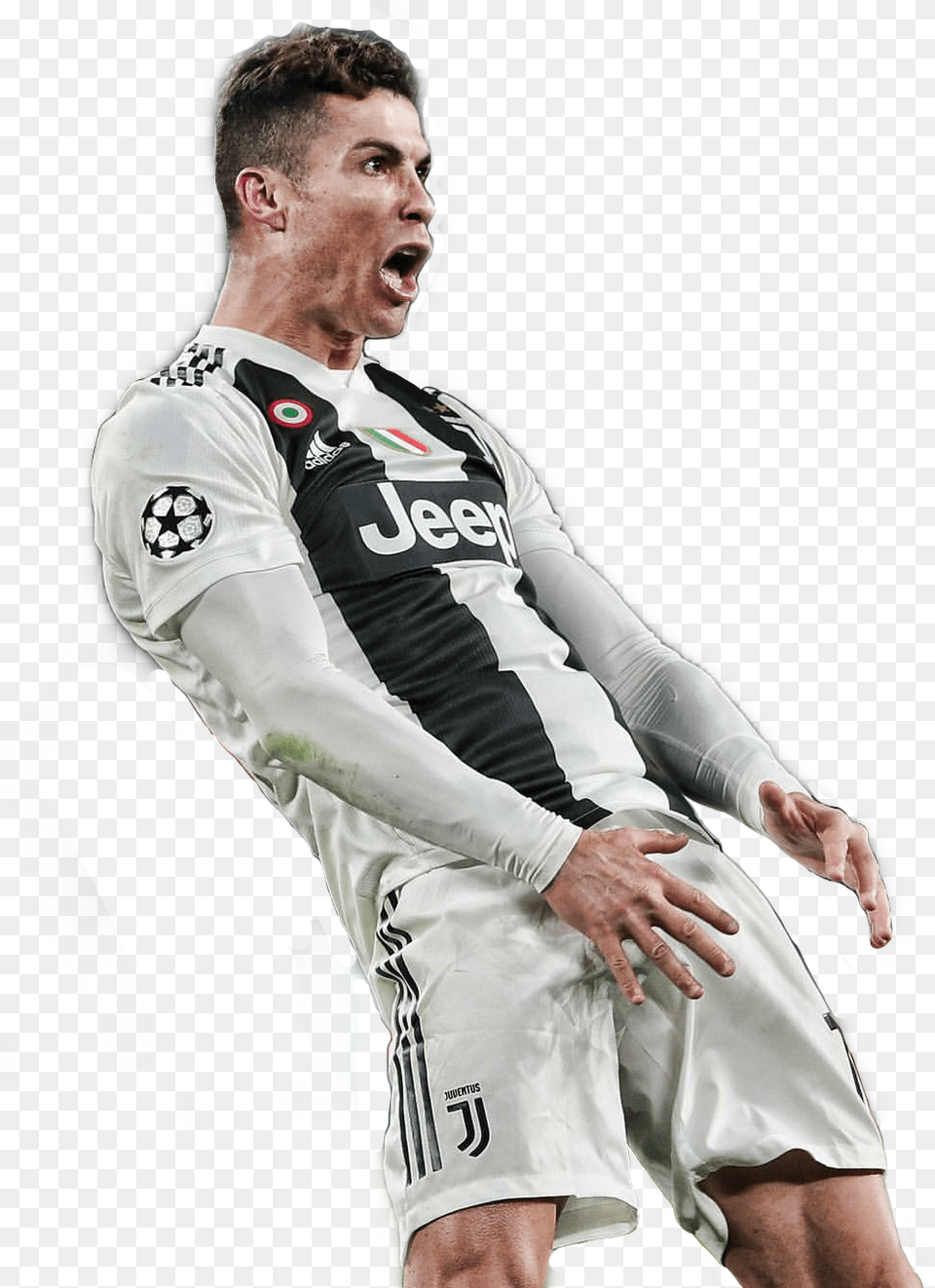Cristianoronaldo Ronaldo Cr7 Juventus Turin Champions C Ronaldophotos, Clothing, Shirt, Adult, Face Free Transparent Png