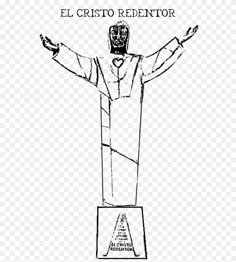Cristo Dibujo Del Cristo Redentor De San Miguelito, Art, Cross, Symbol Free Png Download